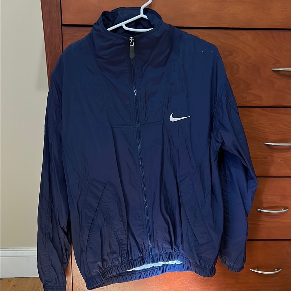 Vintage Nike Blue Windbreaker in Size Large